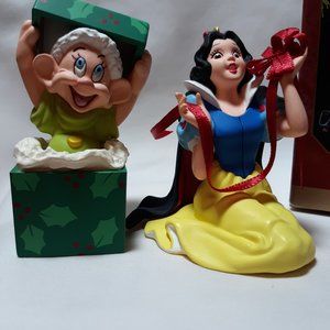Snow White and Dopey Hallmark Keepsake Ornaments (set of 2), 1997